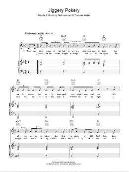 page one of Jiggery Pokery (Piano, Vocal & Guitar Chords)