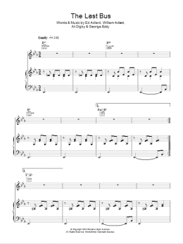 page one of The Last Bus (Piano, Vocal & Guitar Chords)