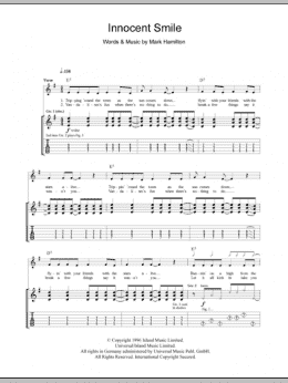 page one of Innocent Smile (Guitar Tab)