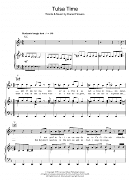 page one of Tulsa Time (Piano, Vocal & Guitar Chords)