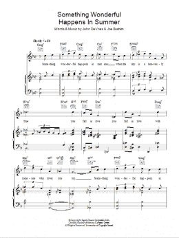 page one of Something Wonderful Happens In Summer (Piano, Vocal & Guitar Chords)
