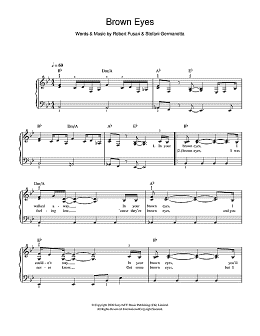 page one of Brown Eyes (Easy Piano)