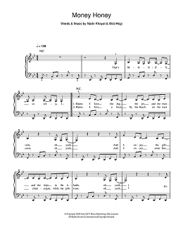page one of Money Honey (Easy Piano)