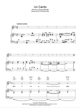 page one of Un Canto (Piano, Vocal & Guitar Chords)