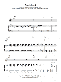 page one of Crystalised (Piano, Vocal & Guitar Chords)