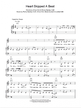 page one of Heart Skipped A Beat (Piano, Vocal & Guitar Chords)
