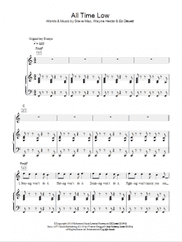 page one of All Time Low (Piano, Vocal & Guitar Chords)