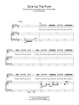 page one of Give Up The Funk (Piano, Vocal & Guitar Chords)