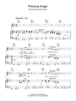 page one of Precious Angel (Piano, Vocal & Guitar Chords)