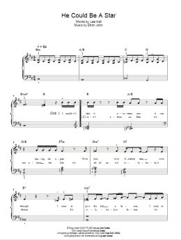 page one of He Could Be A Star (Easy Piano)