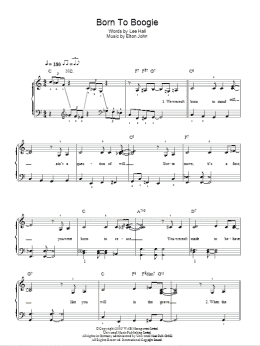 page one of Born To Boogie (Easy Piano)