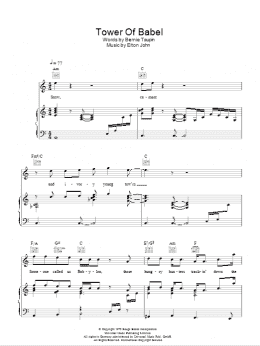 page one of Tower Of Babel (Piano, Vocal & Guitar Chords)