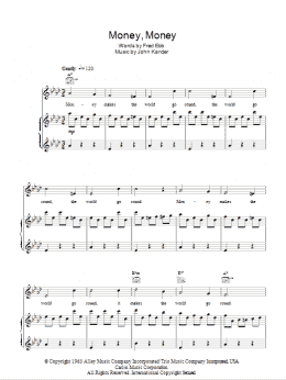 page one of Money, Money (Piano, Vocal & Guitar Chords)