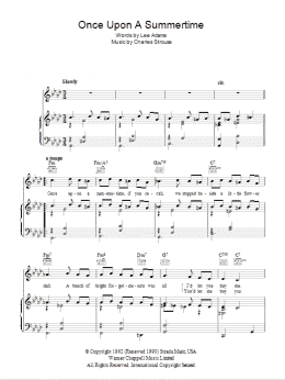 page one of Once Upon A Summertime (Piano, Vocal & Guitar Chords)