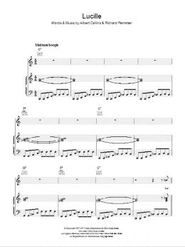 page one of Lucille (Piano, Vocal & Guitar Chords)