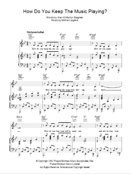 page one of How Do You Keep The Music Playing? (Piano, Vocal & Guitar Chords)