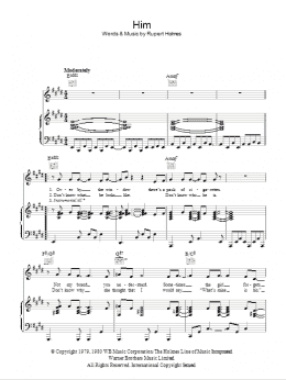 page one of Him (Piano, Vocal & Guitar Chords)