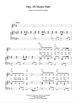 page one of Hey, Mr Music Man (Piano, Vocal & Guitar Chords)
