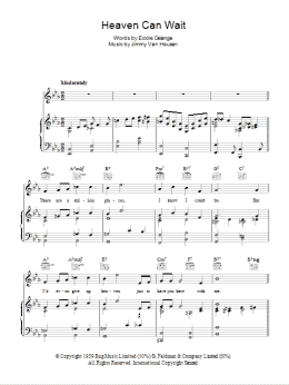 page one of Heaven Can Wait (Piano, Vocal & Guitar Chords)