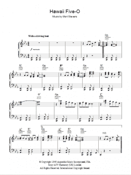 page one of Hawaii Five-O (Piano Solo)