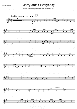 page one of Merry Xmas Everybody (Alto Sax Solo)