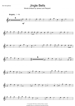 page one of Jingle Bells (Alto Sax Solo)