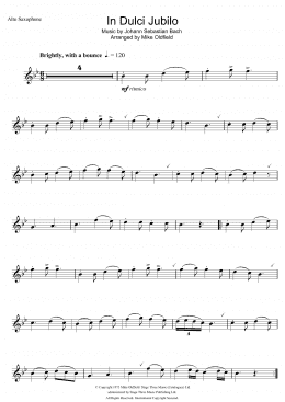 page one of In Dulci Jubilo (Alto Sax Solo)