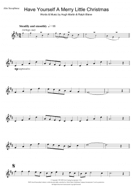 page one of Have Yourself A Merry Little Christmas (Alto Sax Solo)