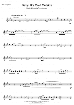 page one of Baby, It's Cold Outside (Alto Sax Solo)