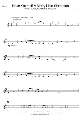 page one of Have Yourself A Merry Little Christmas (Clarinet Solo)
