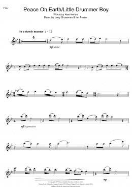 page one of Peace On Earth (Flute Solo)