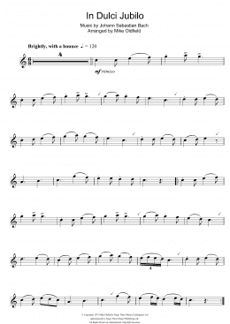 page one of In Dulci Jubilo (Flute Solo)