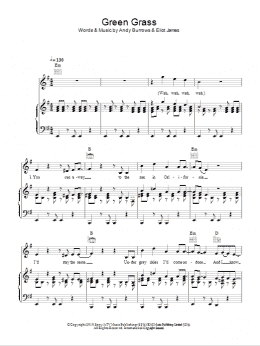 page one of Green Grass (Piano, Vocal & Guitar Chords)