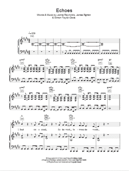 page one of Echoes (Piano, Vocal & Guitar Chords)