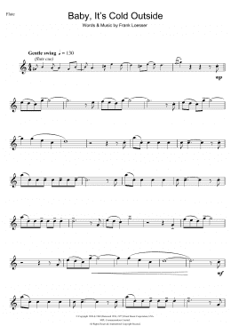 page one of Baby, It's Cold Outside (Flute Solo)