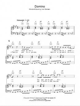 page one of Domino (Piano, Vocal & Guitar Chords)