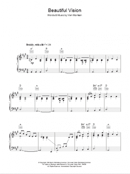 page one of Beautiful Vision (Piano, Vocal & Guitar Chords)