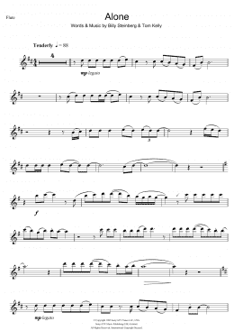 page one of Alone (Flute Solo)