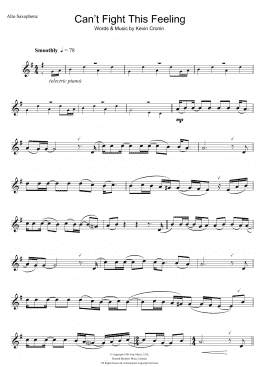 page one of Can't Fight This Feeling (Alto Sax Solo)