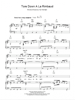 page one of Tore Down A La Rimbaud (Piano, Vocal & Guitar Chords)