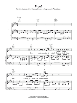page one of Proof (Piano, Vocal & Guitar Chords)