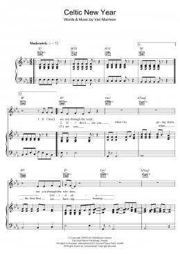 page one of Celtic New Year (Piano, Vocal & Guitar Chords)