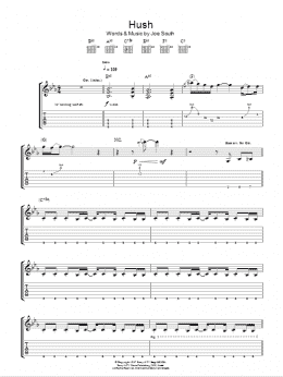 page one of Hush (Guitar Tab)