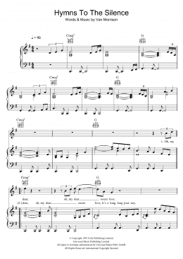 page one of Hymns To The Silence (Piano, Vocal & Guitar Chords)