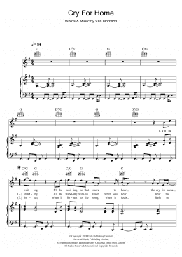 page one of Cry For Home (Piano, Vocal & Guitar Chords)
