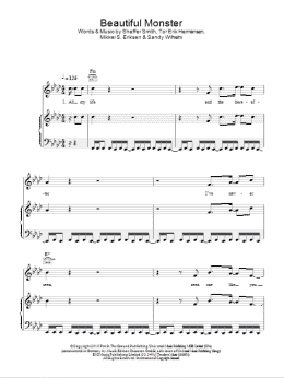 page one of Beautiful Monster (Piano, Vocal & Guitar Chords)