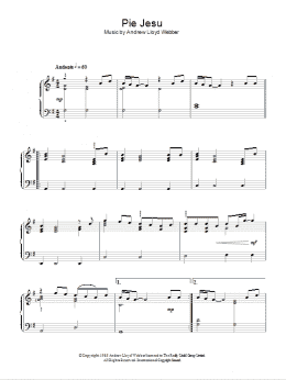 page one of Pie Jesu (Easy Piano)