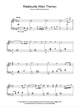 page one of Ratatouille (Main Theme) (Piano Solo)