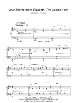 page one of Love Theme (Piano Solo)