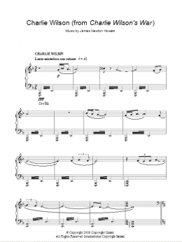 page one of Charlie Wilson's War (Piano Solo)